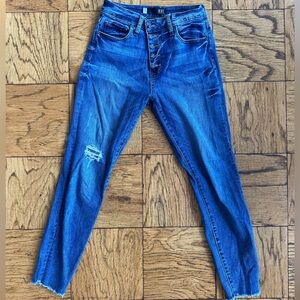 High rise skinny jeans